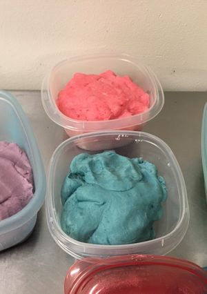 A picture of Playdough.