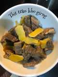 Thịt trâu kho gừng