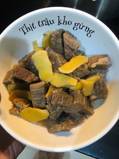 Hình của món Thịt trâu kho gừng.