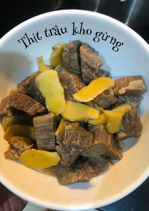 Hình của món Thịt trâu kho gừng.