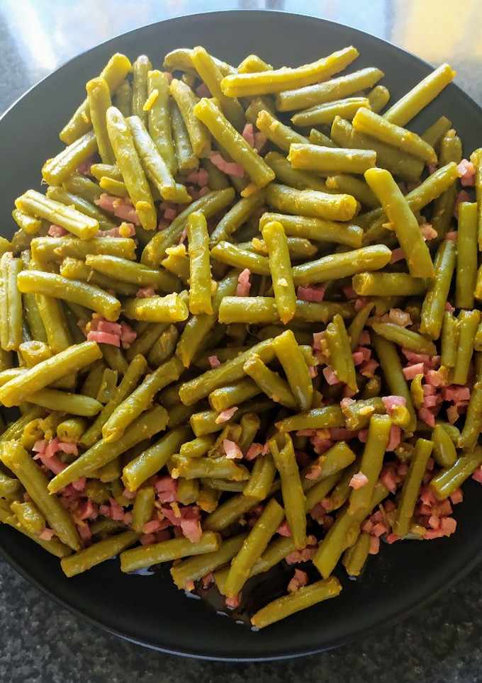 Una foto de Judías verdes salteadas con jamón