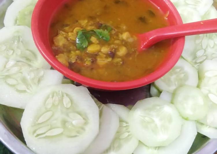 Recipe of Super Quick Homemade Black chana daal