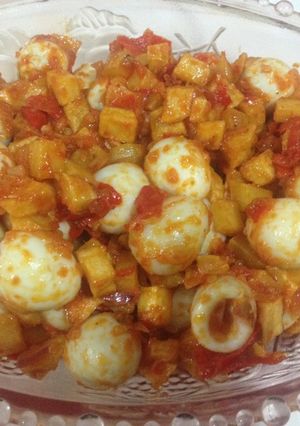 Foto resep Sambel goreng kentang telur puyuh