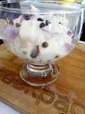Yogurt fruit pudding