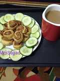 Pin Wheel Samosa bites with tea