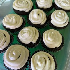 A picture of Chocolate Espresso Cupcakes with Vanilla Buttercream.