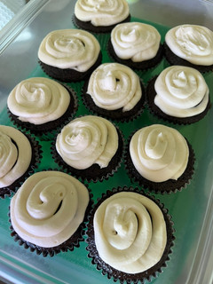 A picture of Chocolate Espresso Cupcakes with Vanilla Buttercream.