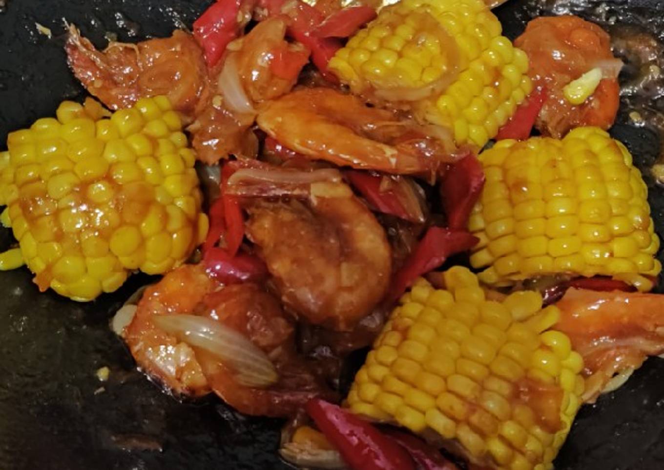 Udang Asam Manis Pedas (N)