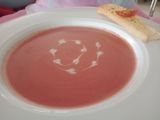 Cream of beet soup