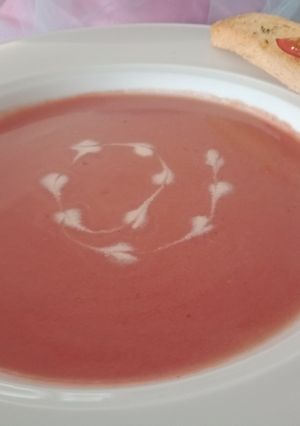 Foto resep Cream of beet soup