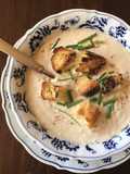 California Farm Cauliflower Soup with Nuts