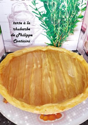 Une photo de Tarte à la rhubarbe de Philippe Conticini au Cook expert