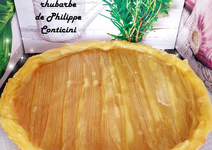 Tarte à la rhubarbe de Philippe Conticini au Cook expert