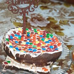A picture of Fudge brownie cake.