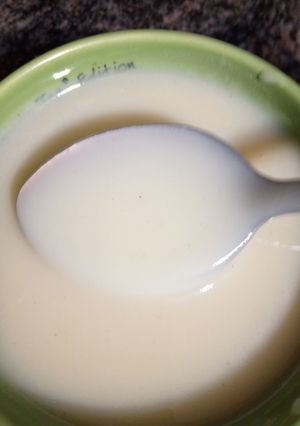 صورة لوصفة حليب مكثف محلى