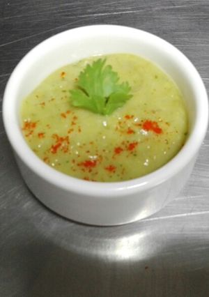 A picture of Raw mango skin chutney.