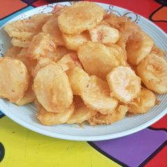 Salty and chilli sliced potatoes#mashujaarecipe A picture of Salty and chilli sliced potatoes#mashujaarecipe.