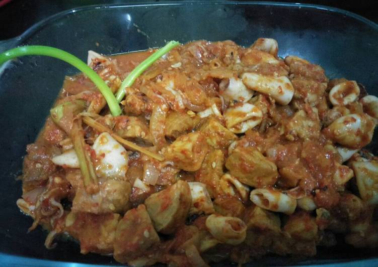 Resep Suntuk? Cumi tempe tumis yuk! yang mudah