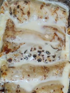 Una foto de Canelones crepe rellenos de atún