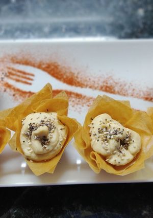 Una foto de Crujiente de hummus