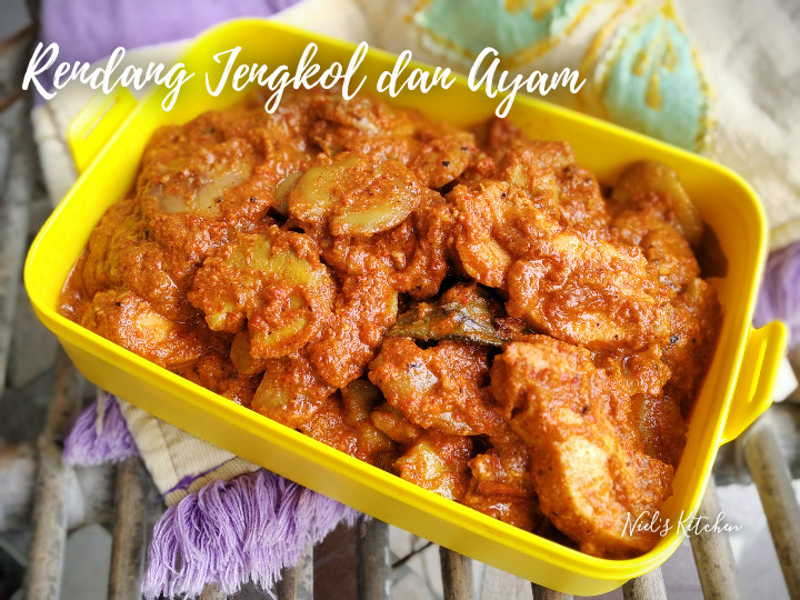  Resep membuat Rendang Ayam dan Jengkol  nikmat