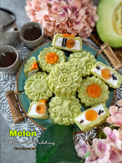 Foto resep 🍈MELON MOONCAKE PUDDING🍈