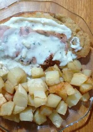 Una foto de Supremas con panceta y una salsa súper!!!