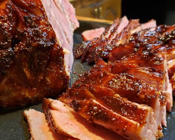 Ultimate Serving Recipe Cherry Dr Pepper Glazed City Ham Delicious Simple