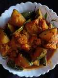 চিংড়ি মাছ দিয়ে কচি কুমড়োর ঘন্ট(chingri mach duye kumror ghonto recipe in bengali)