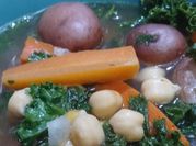 A picture of vegetarian vegetable soup