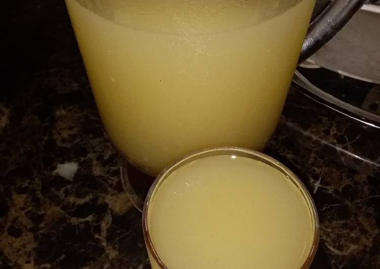 Orange Apple ginger and lemon juice