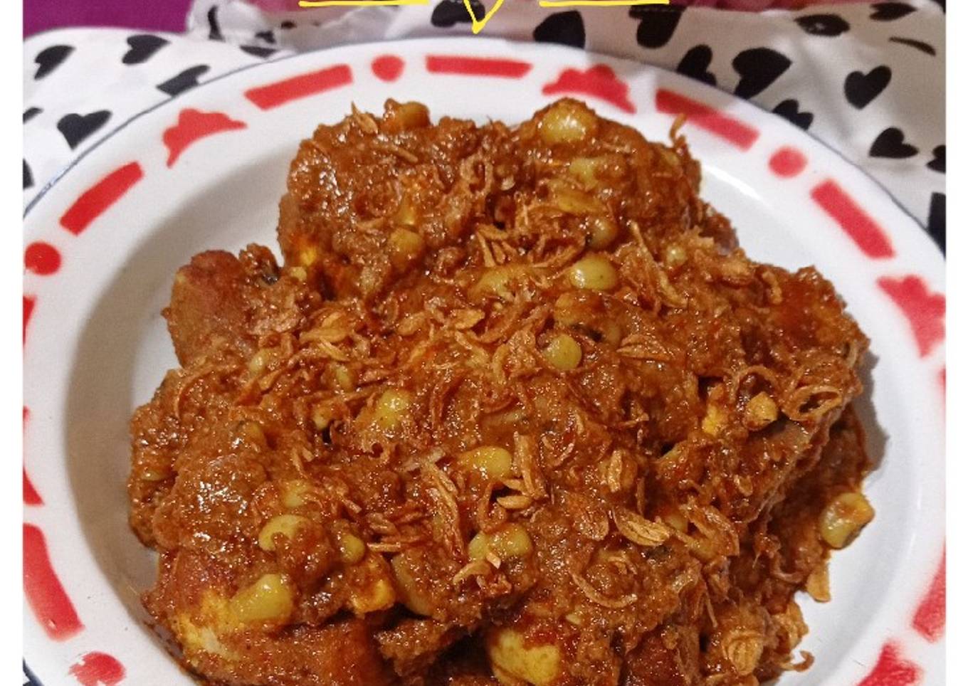 Ayam & Telur Masak Bumbu Tuha