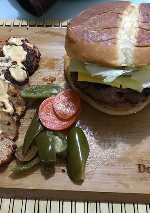 Una foto de Hamburguesa casera 👌🏼