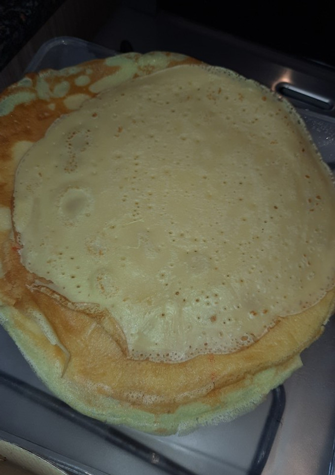 Una foto de Panqueques con dulce de leche