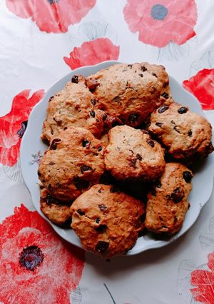 Gluténmentes banános - csokis keksz recept fotója