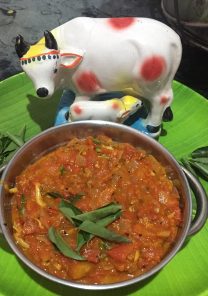 தக்காளி வதக்கியது/சட்னி🍅🍅🍅☘️🍀 செய்முறை முக்கிய புகைப்படம்