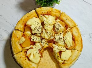 Foto resep Pizza teflon empuk takaran sendok|tanpa telur