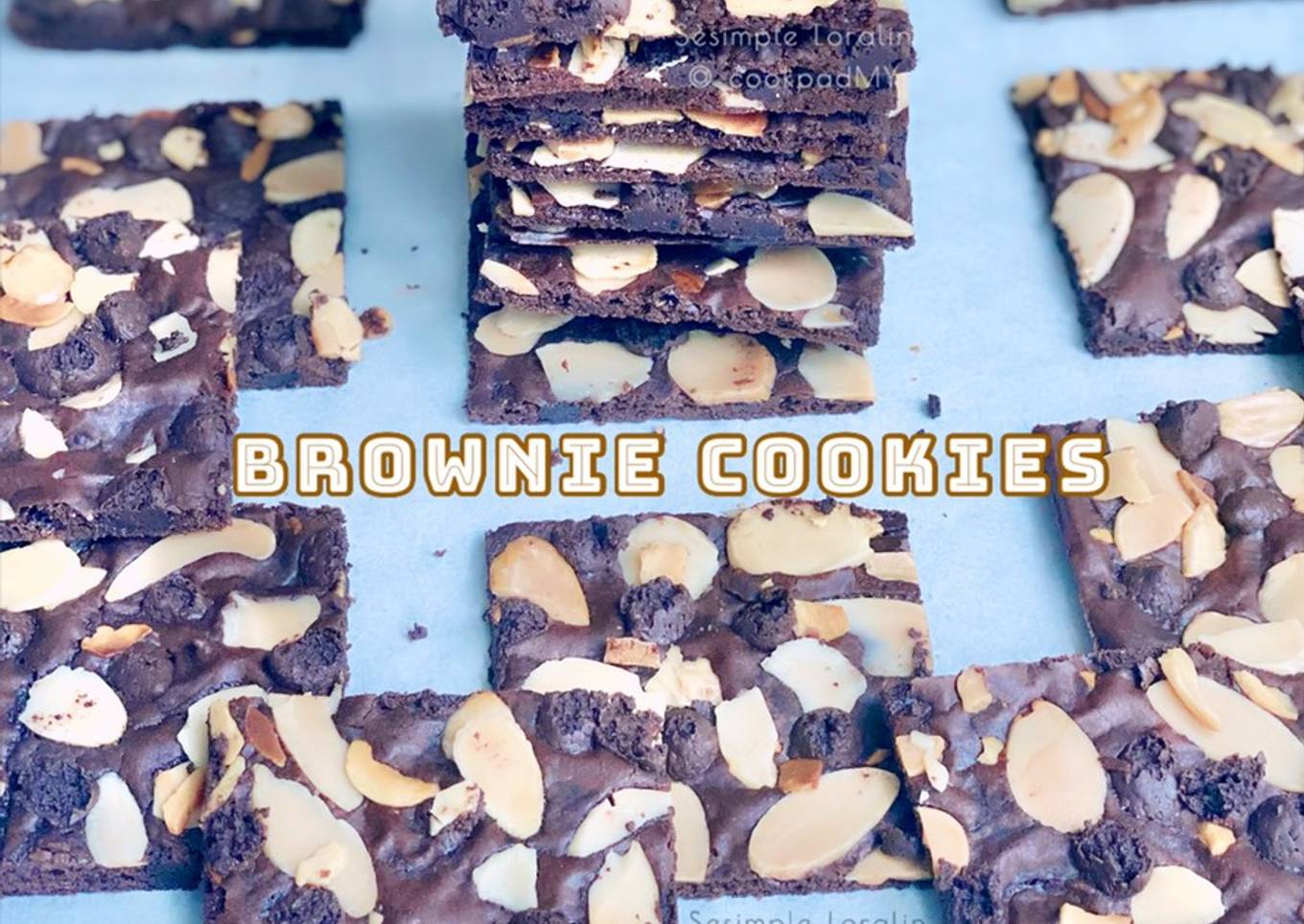 Resepi Crunchy Thin Brownie Cookies 🇺🇸 yang Lazat dan Simpel