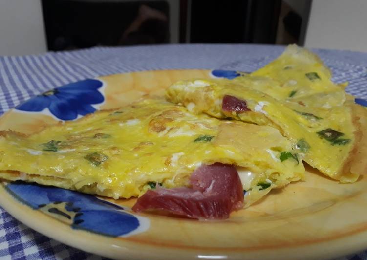 Crepioca calabresa e queijo