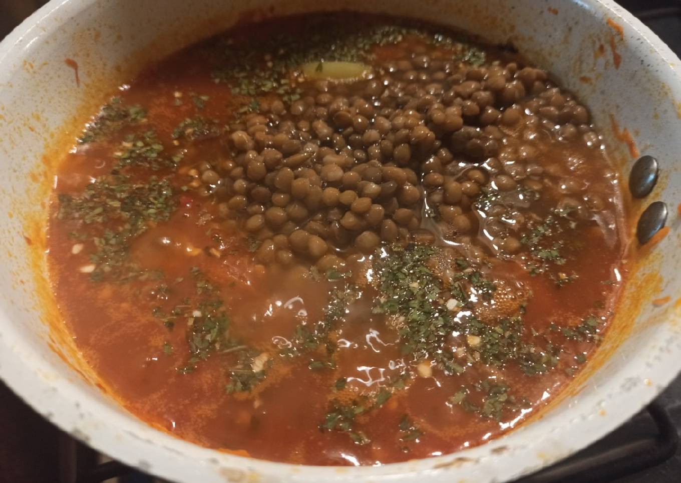 Guiso de lentejas vegetariano