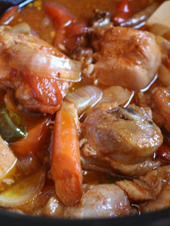 A picture of Slow Cooker Korean Style Spicy Soy Sauce Chicken.