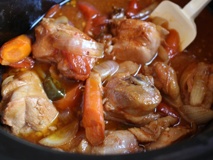 Simple Way Prepare Recipe Slow Cooker Korean Style Spicy Soy Sauce Chicken that is  Makes Drooling, Tasty}