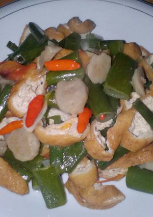 Foto resep Tumis tahu bakso bunga bawang