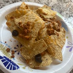A picture of Loaded Ground chicken Nachos.