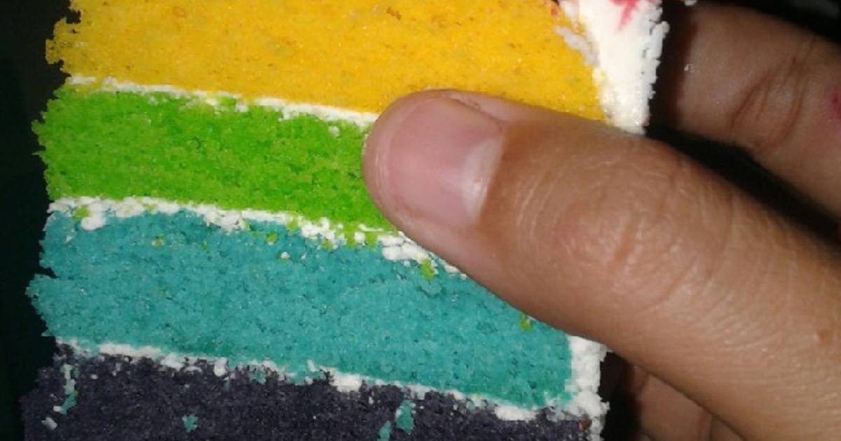 Resep Rainbow Cake Oleh Ranie Baelah Cookpad