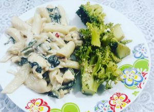 Una foto de Pasta cremosa al tequila