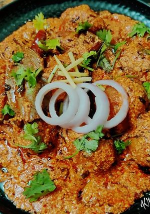 A picture of Kashmiri Dum Aloo 🤤.