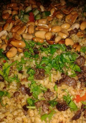 صورة لوصفة طبخ برغل باللحمه