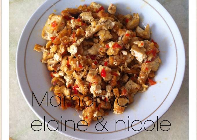 Resep  memasak Tahu Tempe Balado Penyet  sesuai selera