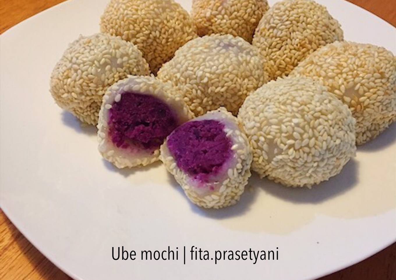Resep Ube mochi (mochi ubi ungu)